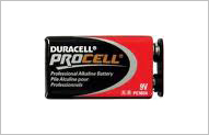 Duracell Procell Battery 9V (12 per box)